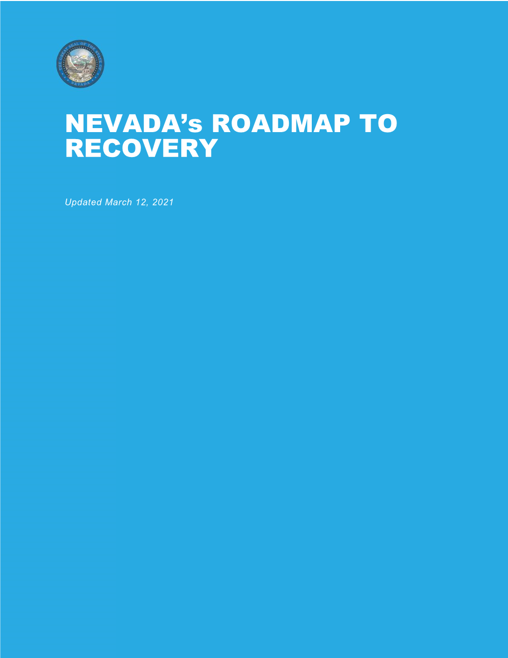 NEVADA's ROADMAP to RECOVERY