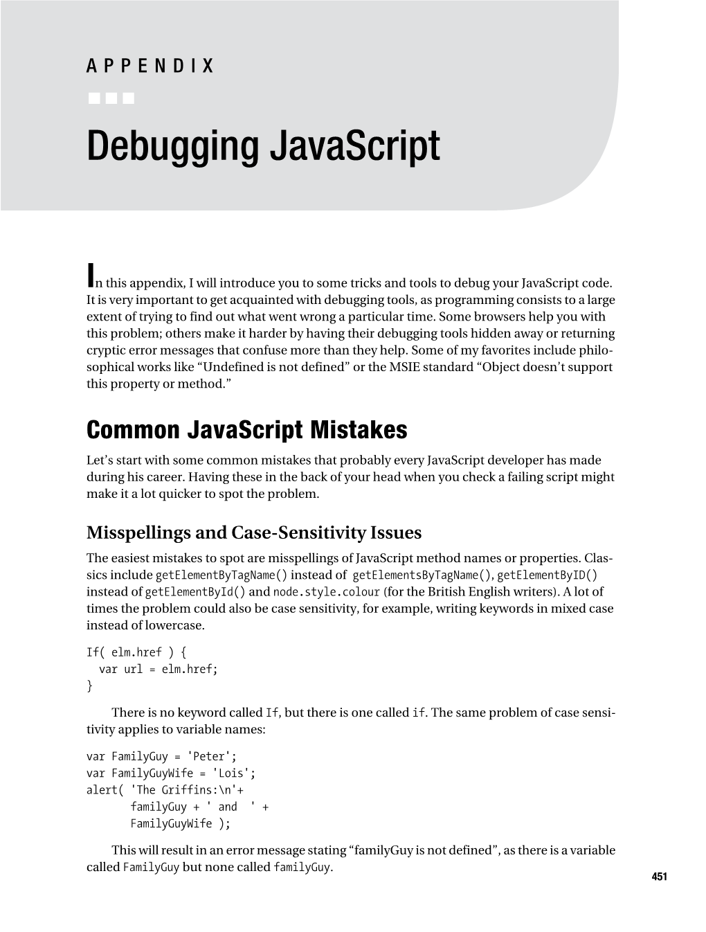 Debugging Javascript