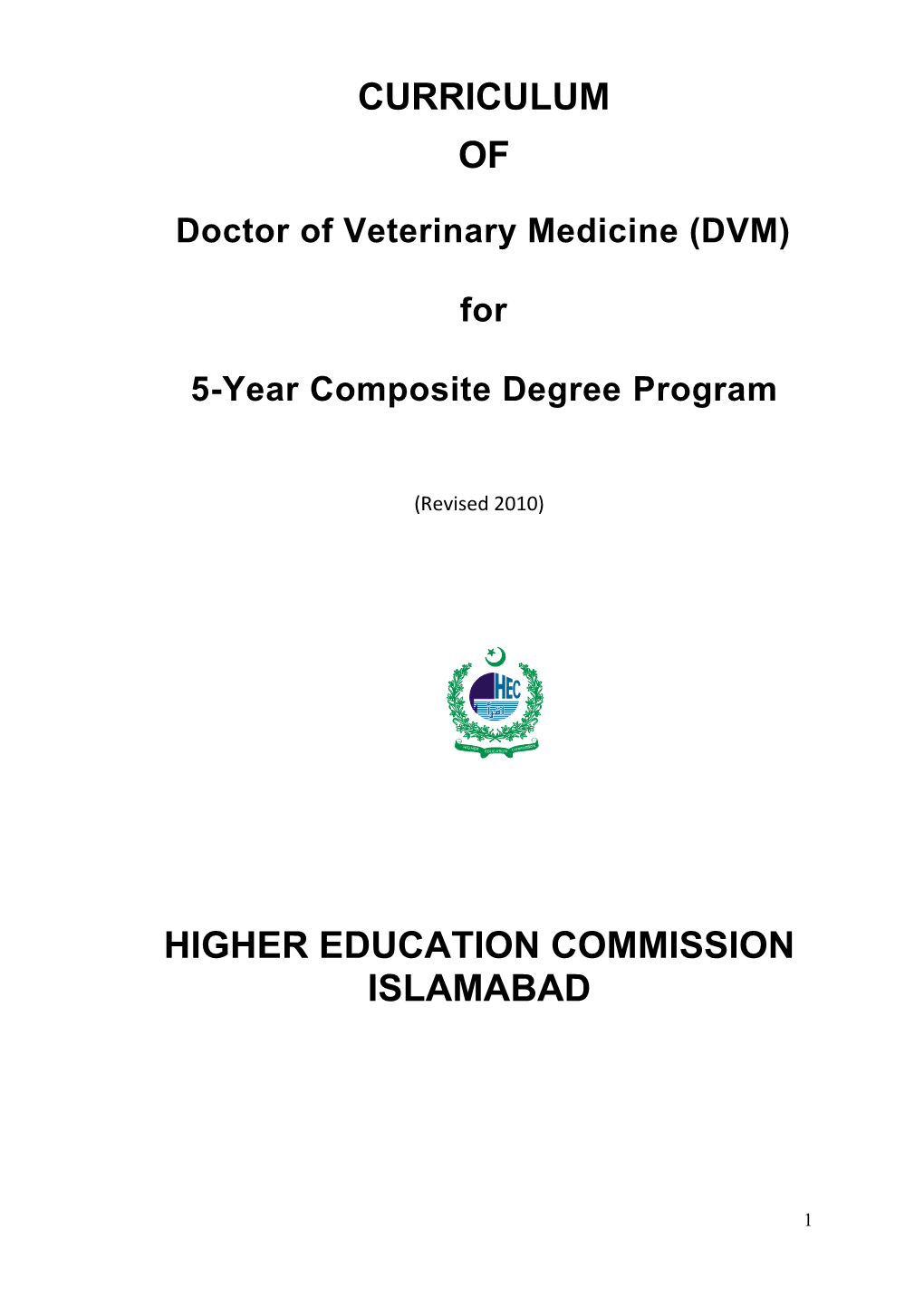 Course-Contents-DVM.Pdf