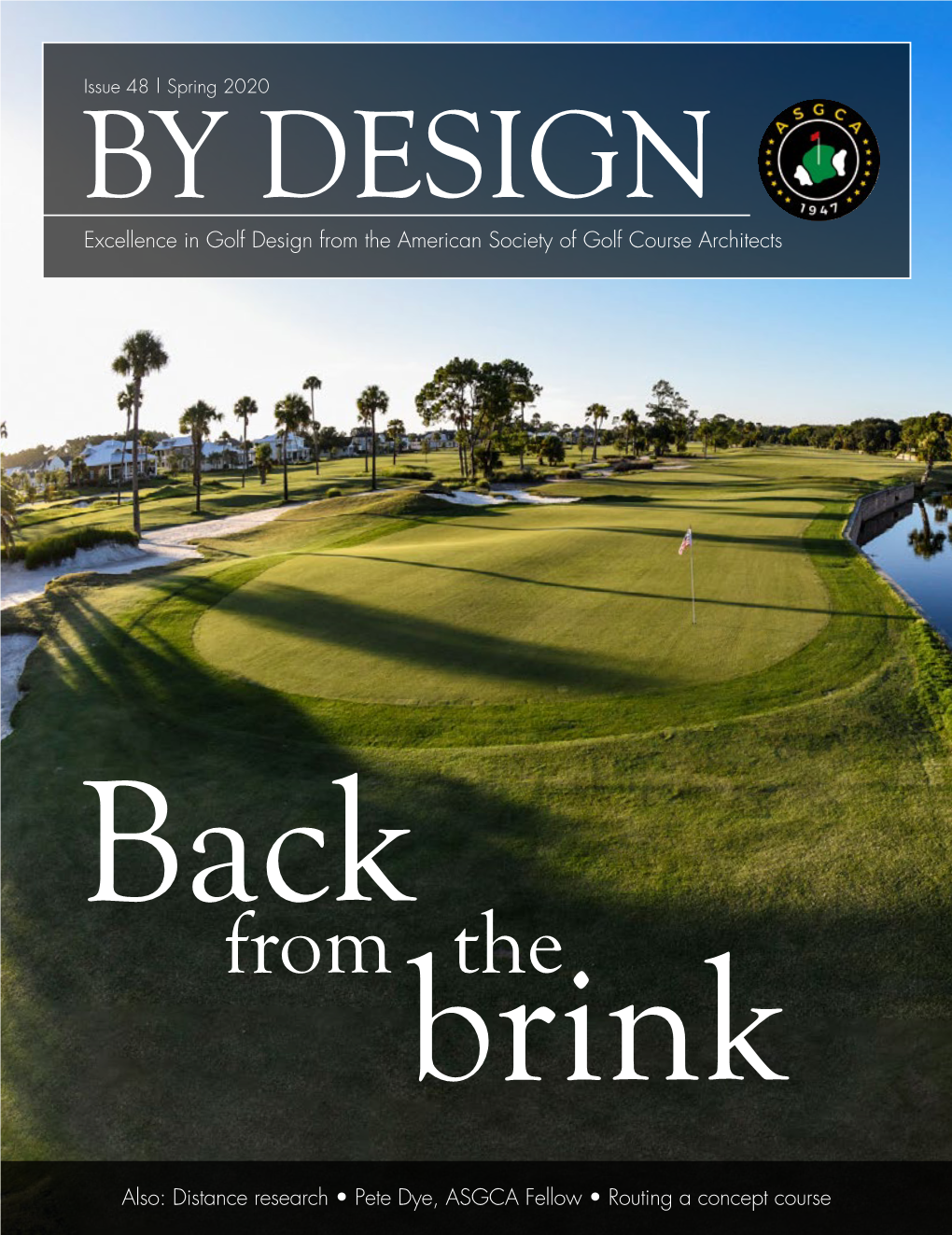 From the American Society of Golf Course Architects