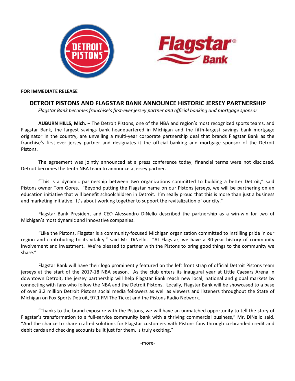 Flagstar Release