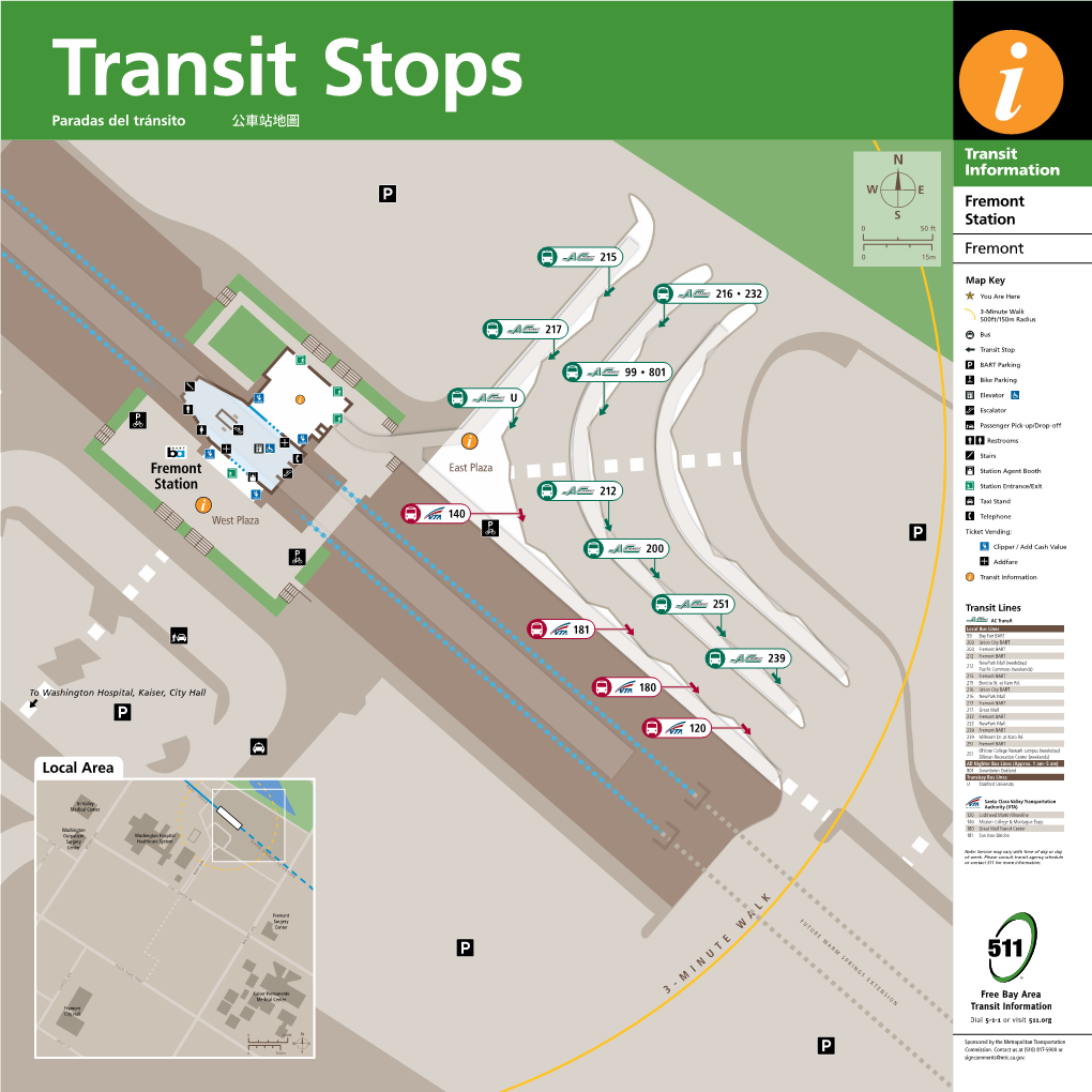 Paradas Del Tránsito 公車站地圖