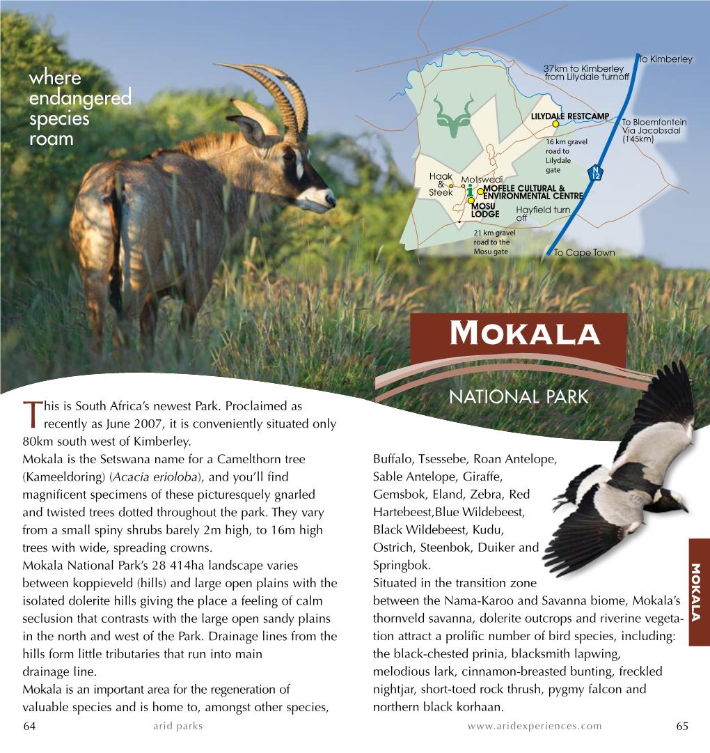 Mokala National Park Brochure