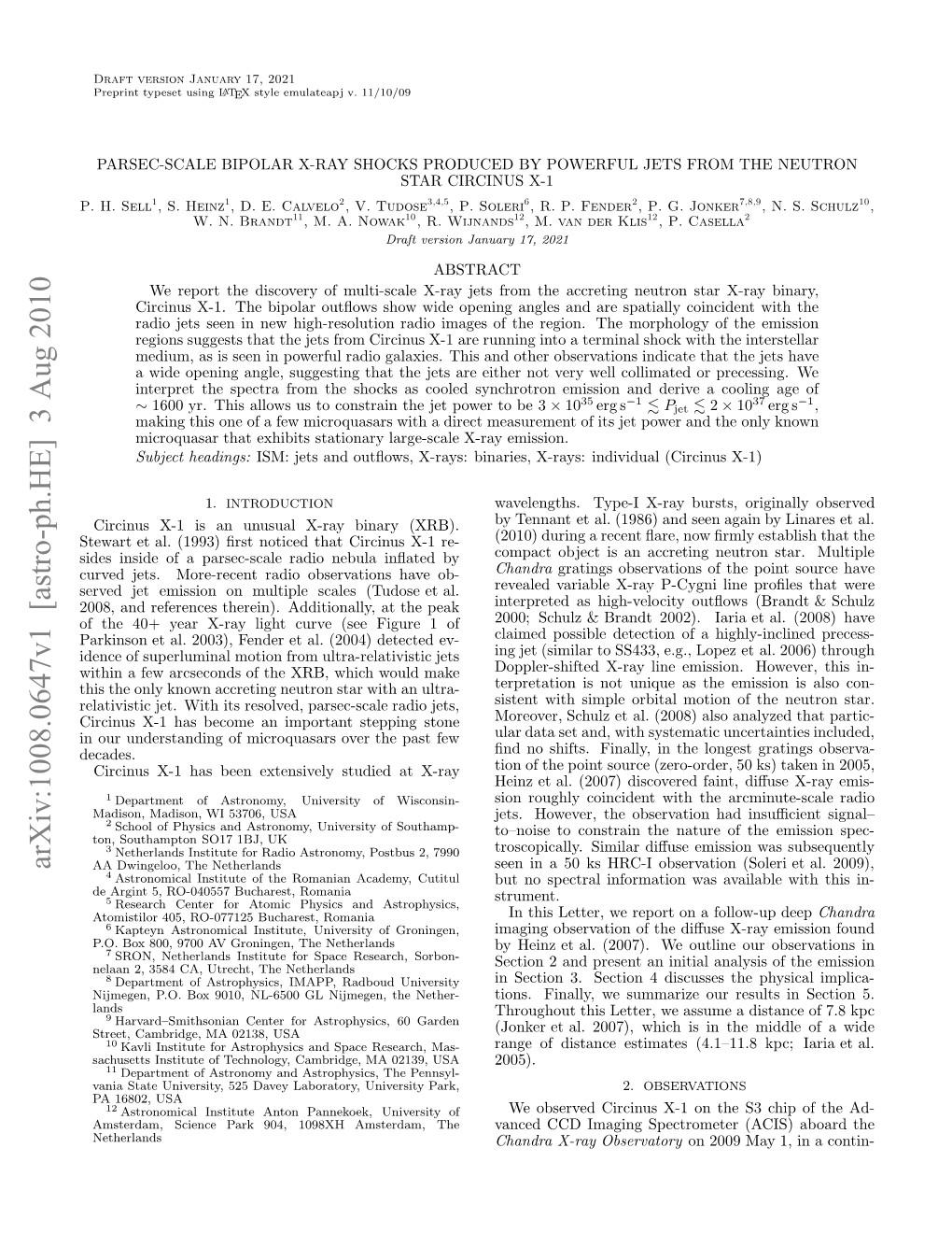 Parsec-Scale Bipolar X-Ray Shocks Produced by Powerful Jets from The