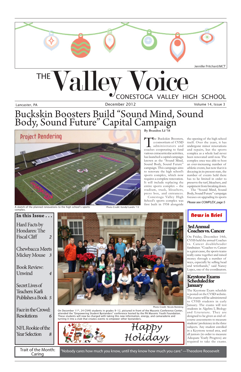 Buckskin Boosters Build “Sound Mind, Sound Body, Sound Future” Capital Campaign by Brandon Lê ’14