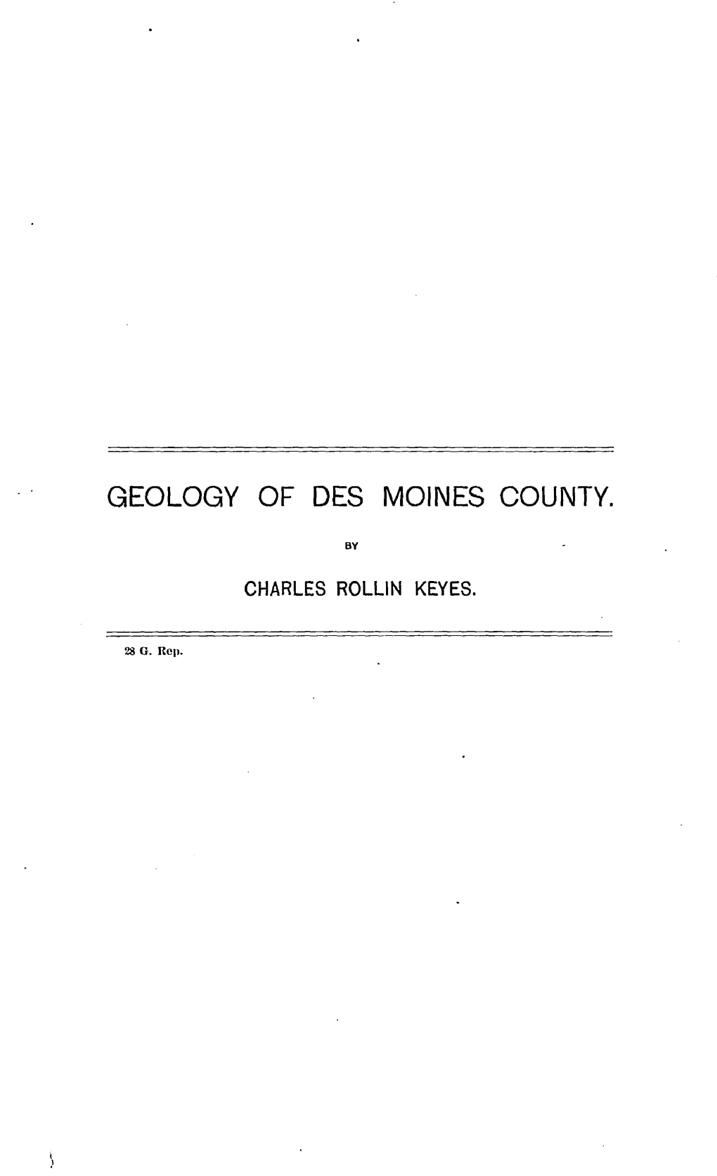 Geology of Des Moines County