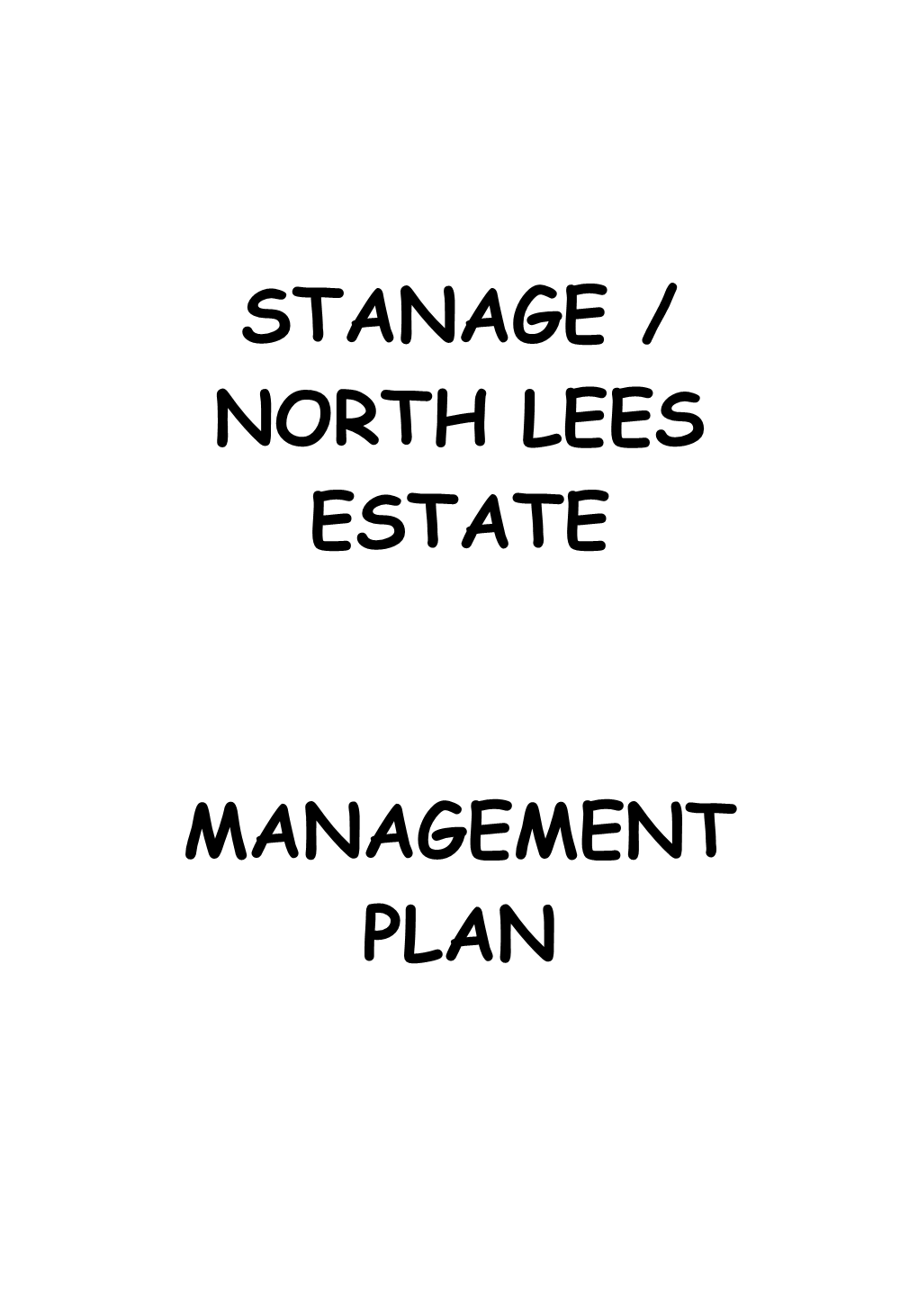 Stanage / North Lees Estate Management Plan