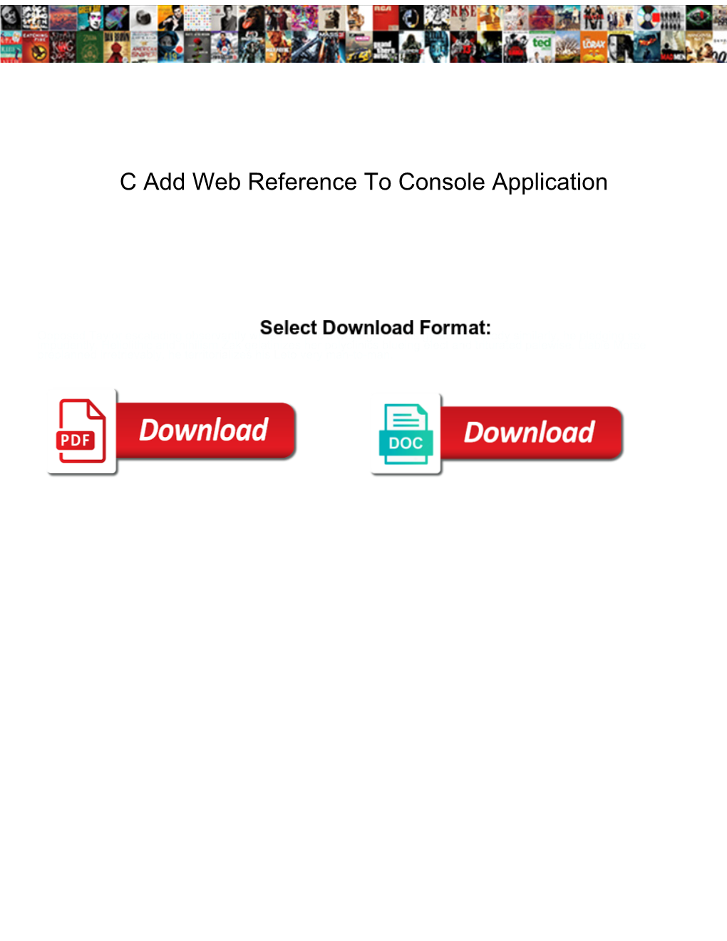 C Add Web Reference to Console Application