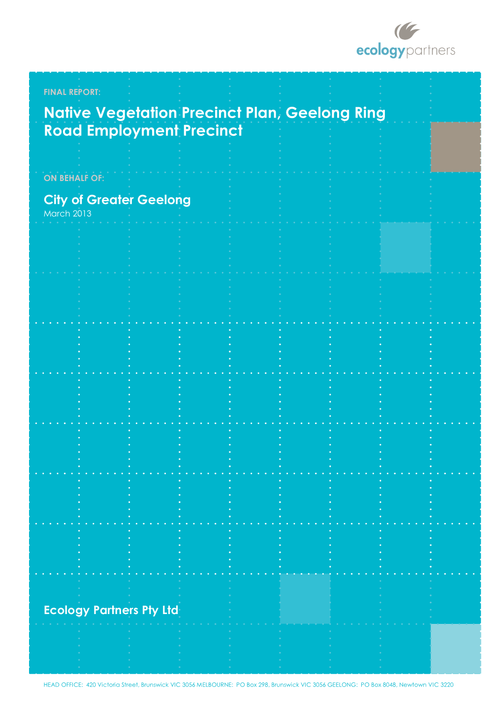 Native Vegetation Precinct Plan, Geelong Ring Road Employment Precinct