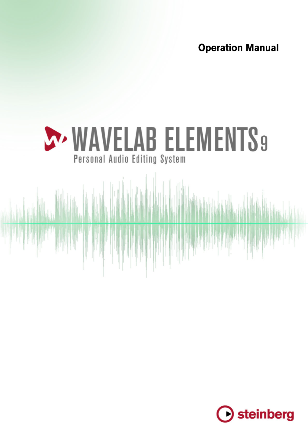 Wavelab Elements 9 – Operation Manual