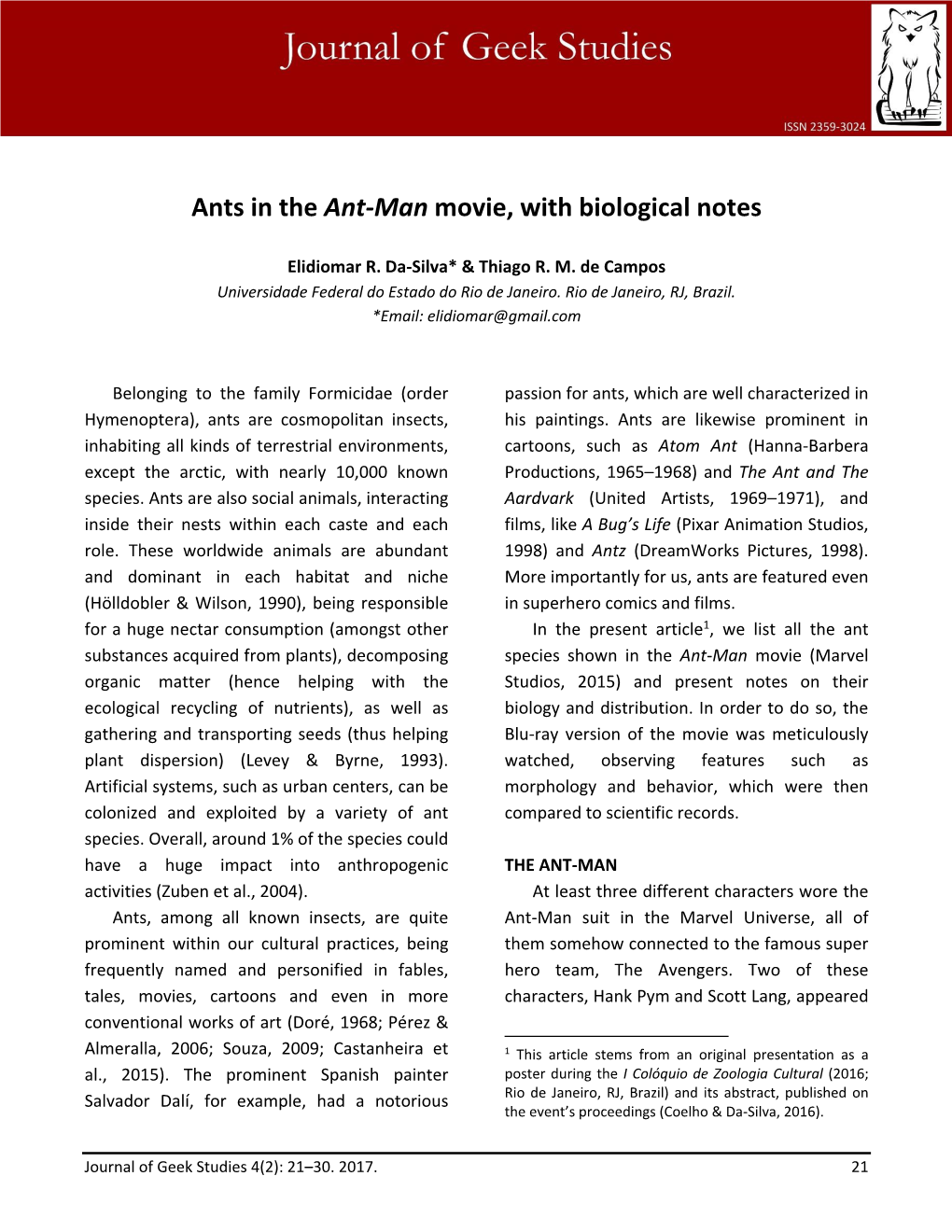 Ants in the Ant-Man Movie, with Biological Notes