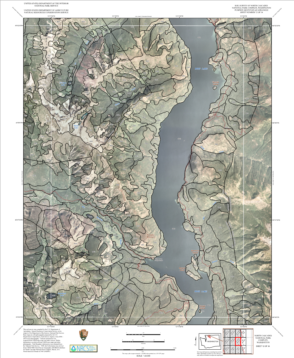 Detailed Map Sheet; Soil Survey of North Cascades National Park