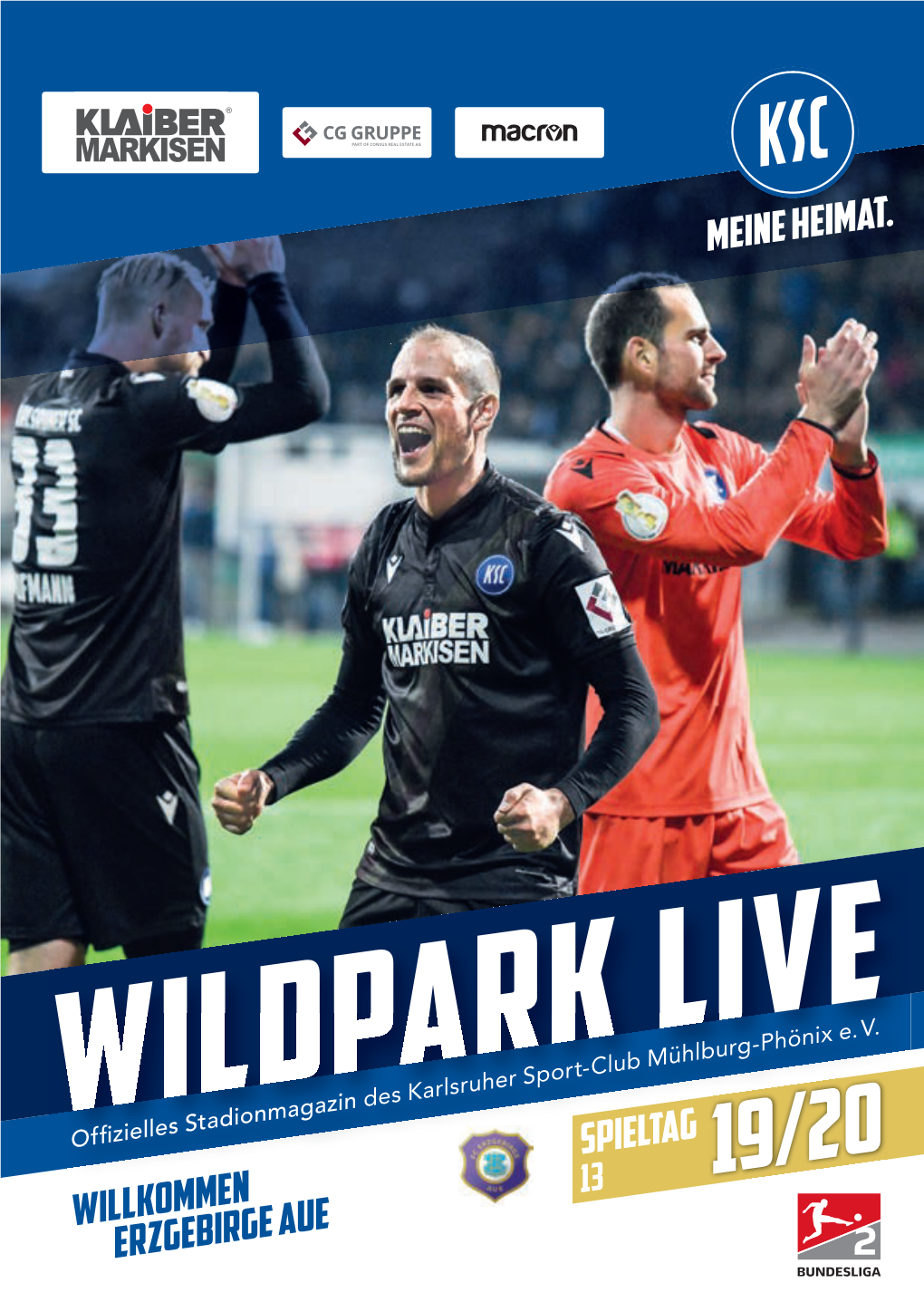 Wildpark Live Offizielles Stadionmagazin Des Karlsruher 05 EINWURF Sport-Club Mühlburg-Phönix E