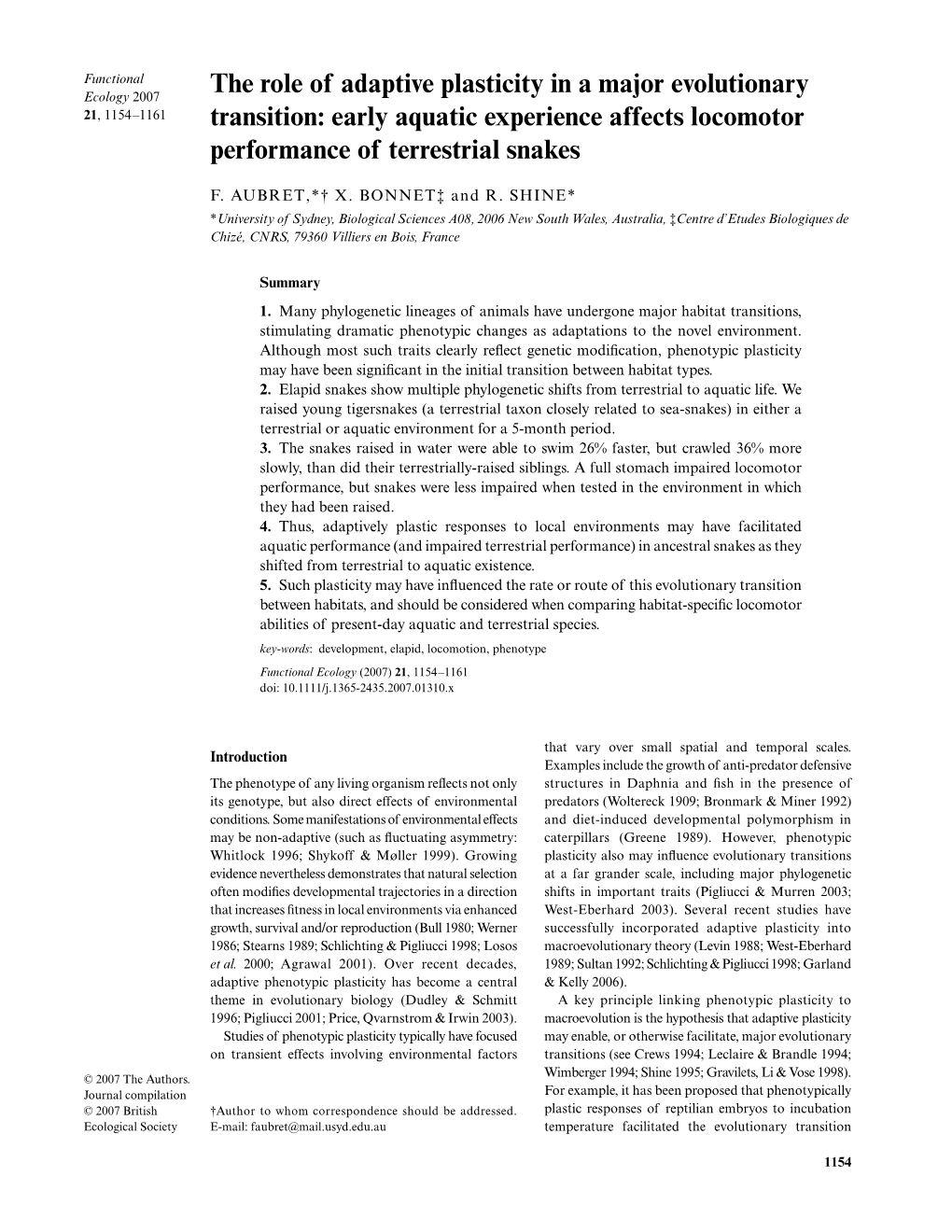 The Role of Adaptive Plasticity in a Major Evolutionary Transition