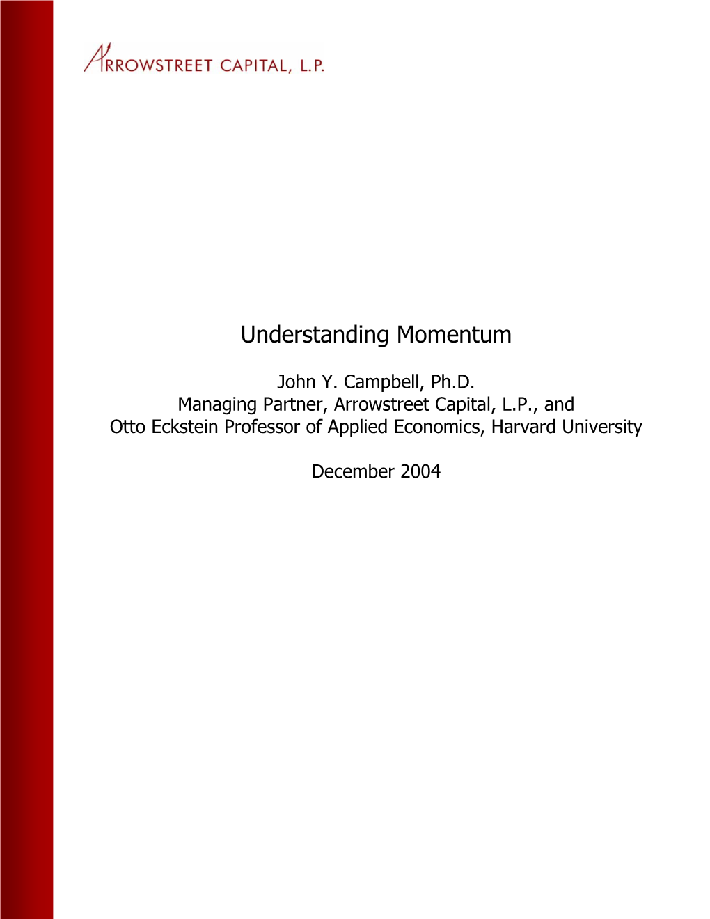 Understanding Momentum – Campbell