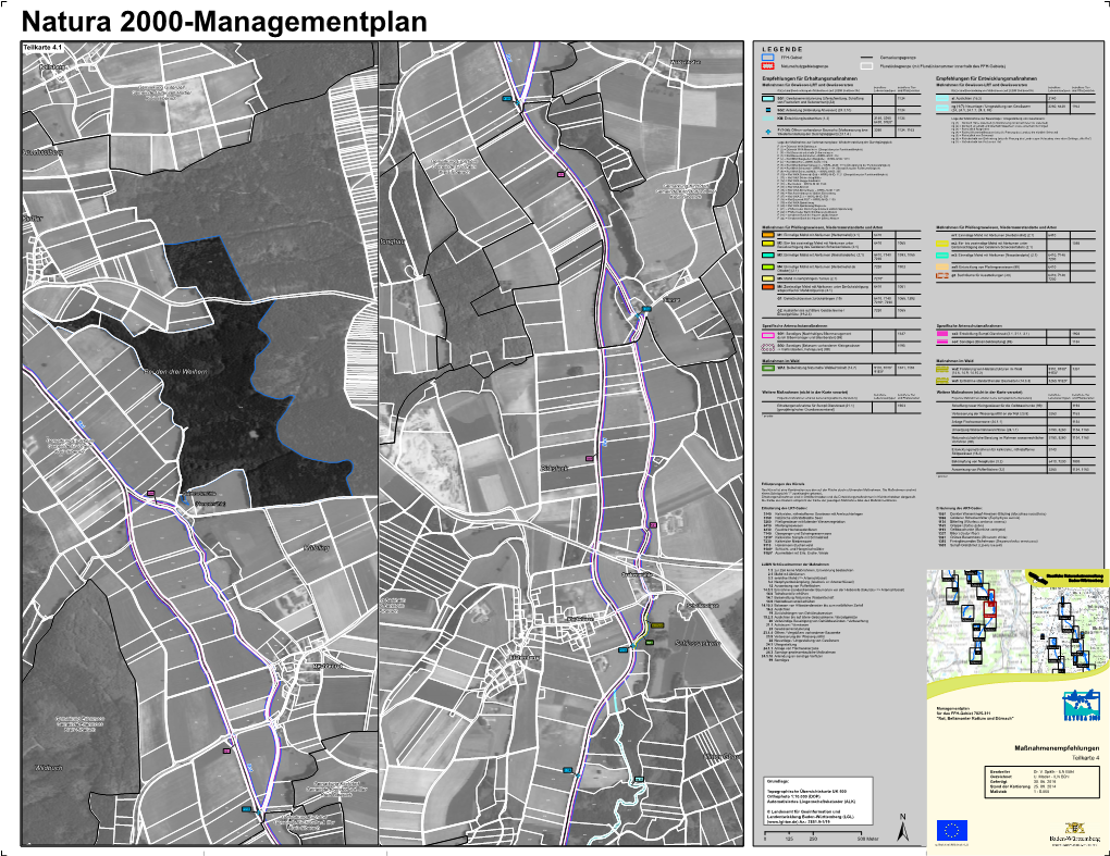 Teilkarte 4.1 211 210 L E G E N D E Rot 371 FFH-Gebiet Gemarkungsgrenze Gemarkung Erolzheim Wildbuch 374 Gemeinde Erolzheim Waldenhofen