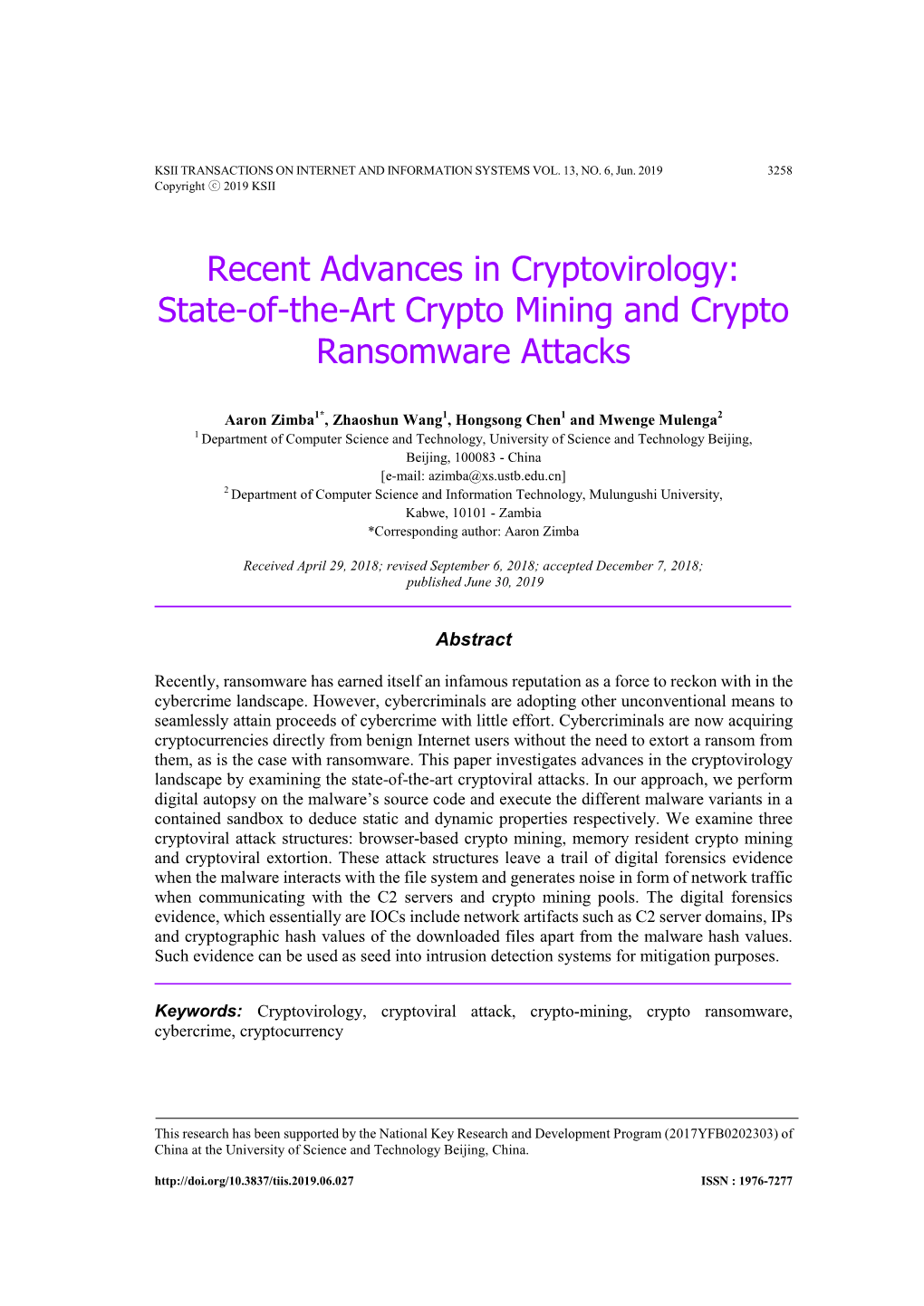 State-Of-The-Art Crypto Mining and Crypto Ransomware Attacks