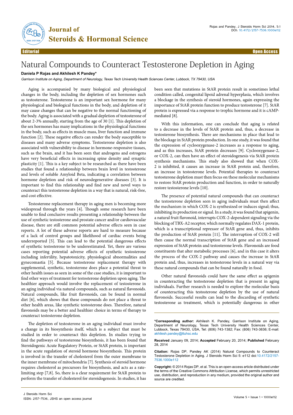 Natural Compounds to Counteract Testosterone Depletion in Aging