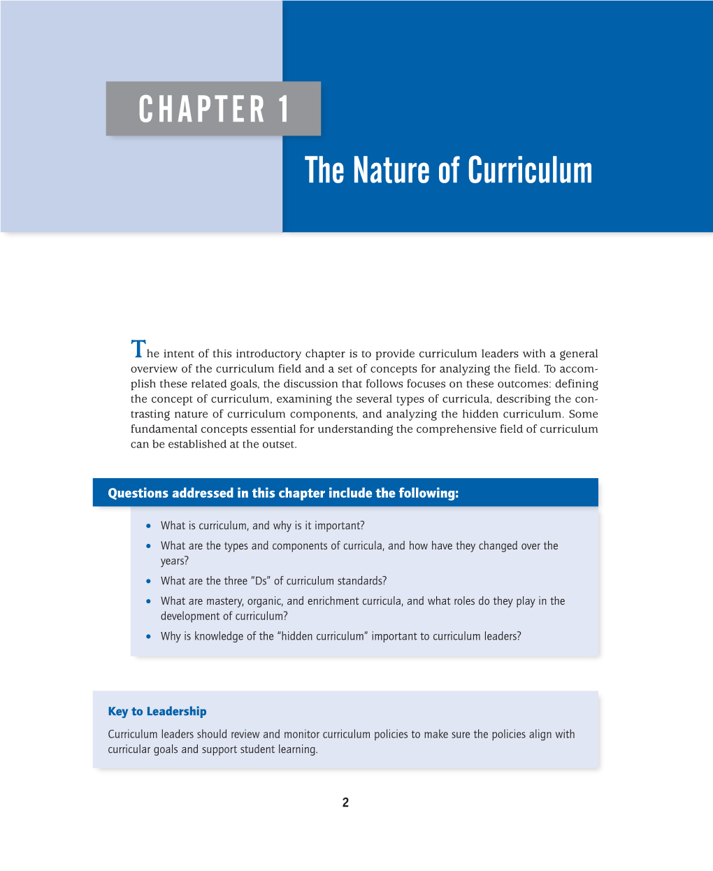 Definitions of Curriculum