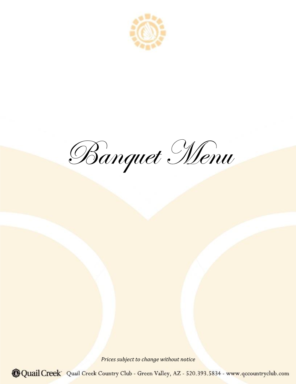 Banquet Menu