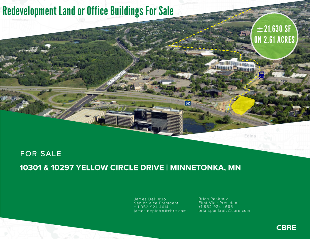 Redevelopment Land Or Office Buildings for Sale ±21,630 SF on 2.61 ACRES
