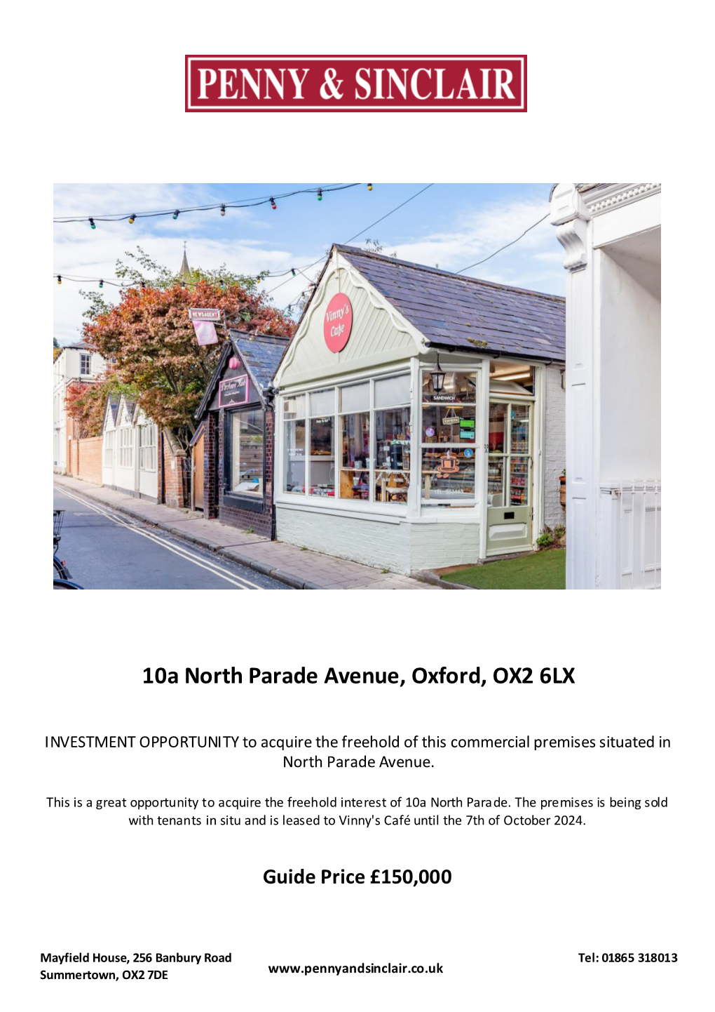 10A North Parade Avenue, Oxford, OX2 6LX