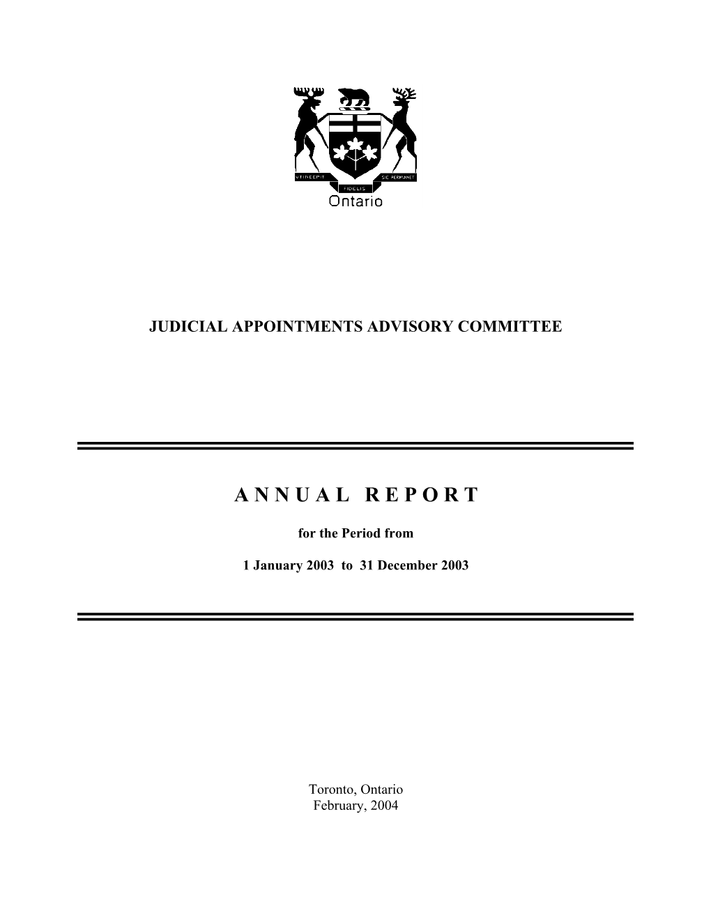 Annual Report 2003