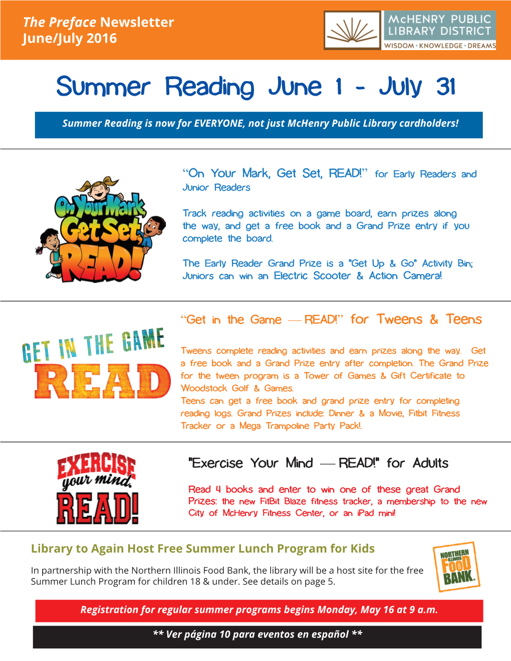 Summer Reading June 1 - July 31