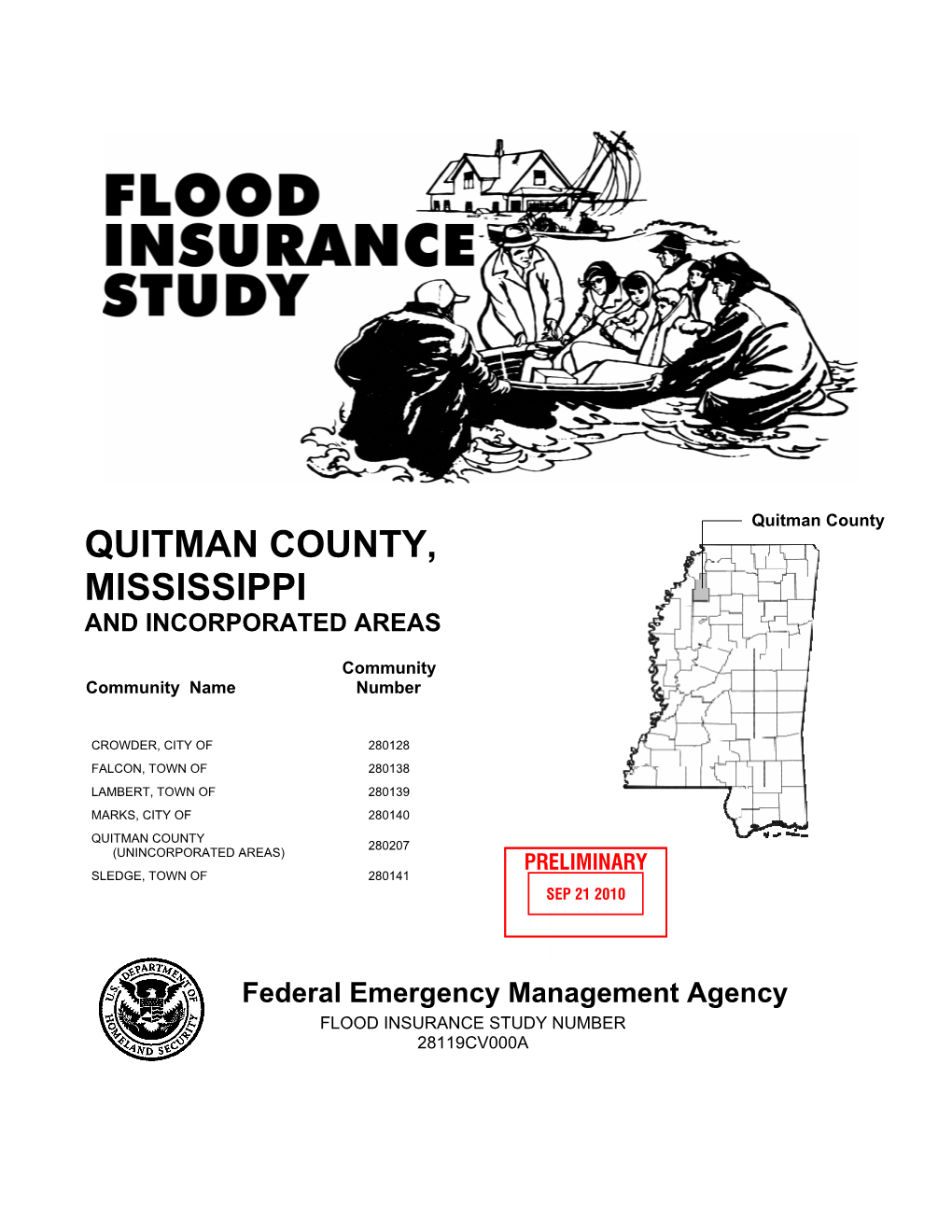 Flood Insurance Study Number 28119Cv000a