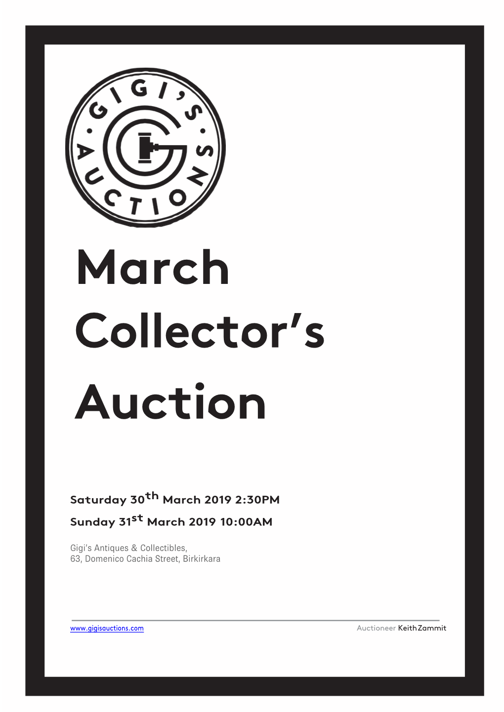 March Collector's Auction