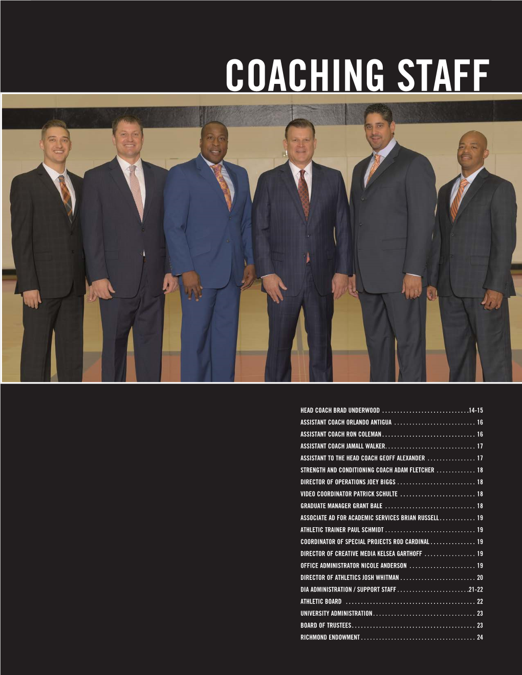 Coaching Staff