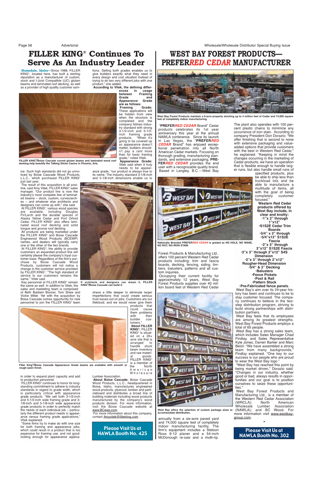 West Bay Forest Products— Preferred Cedar Manufacturer