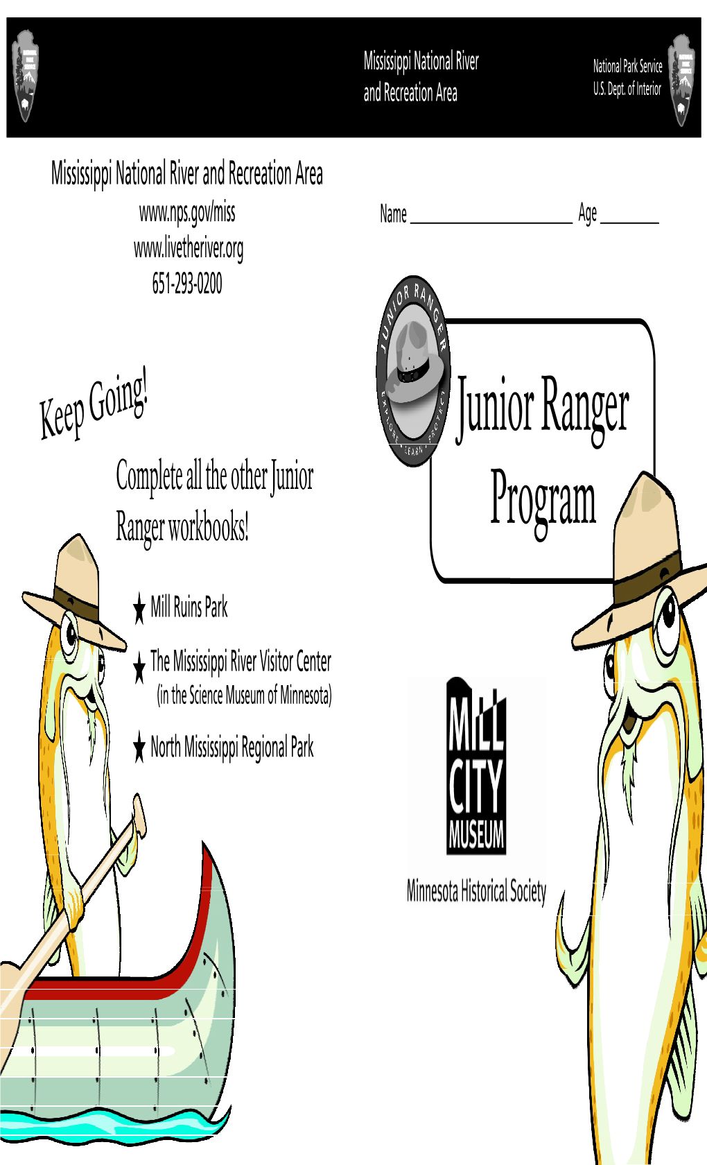 Junior Ranger Program, Mississippi National River and Recreation Area