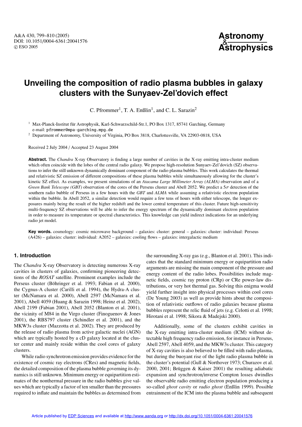 Unveiling the Composition of Radio Plasma Bubbles in Galaxy Clusters with the Sunyaev-Zel’Dovich Effect