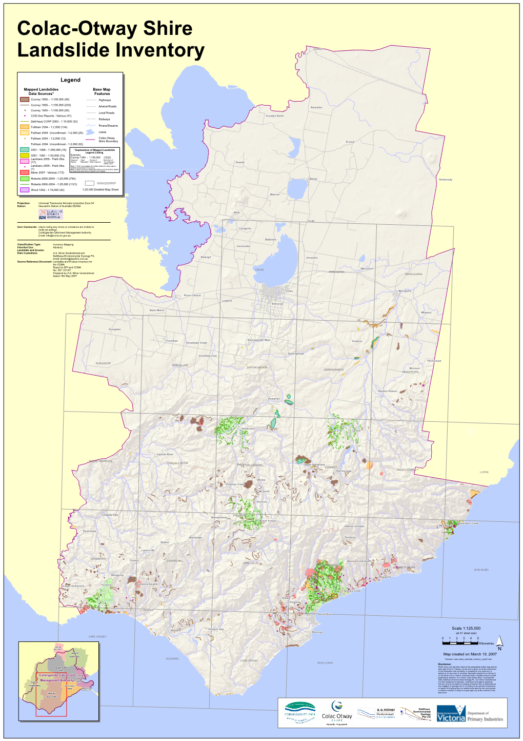 Colac-Otway Shire Landslide Inventory Cressy