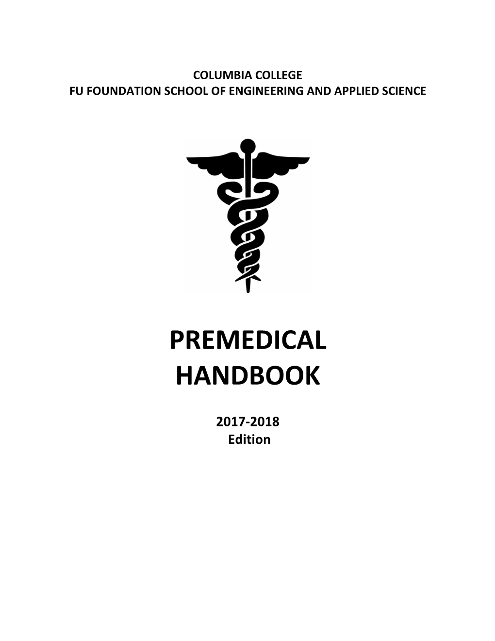 Premedical Handbook