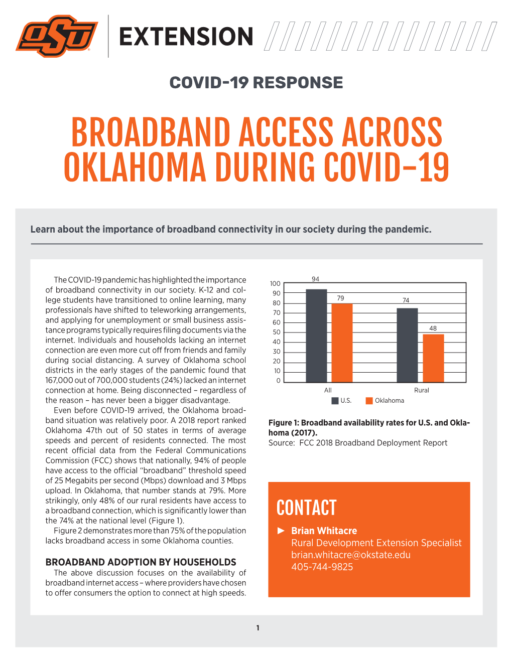 Broadband Access Across Oklahoma During Covid-19