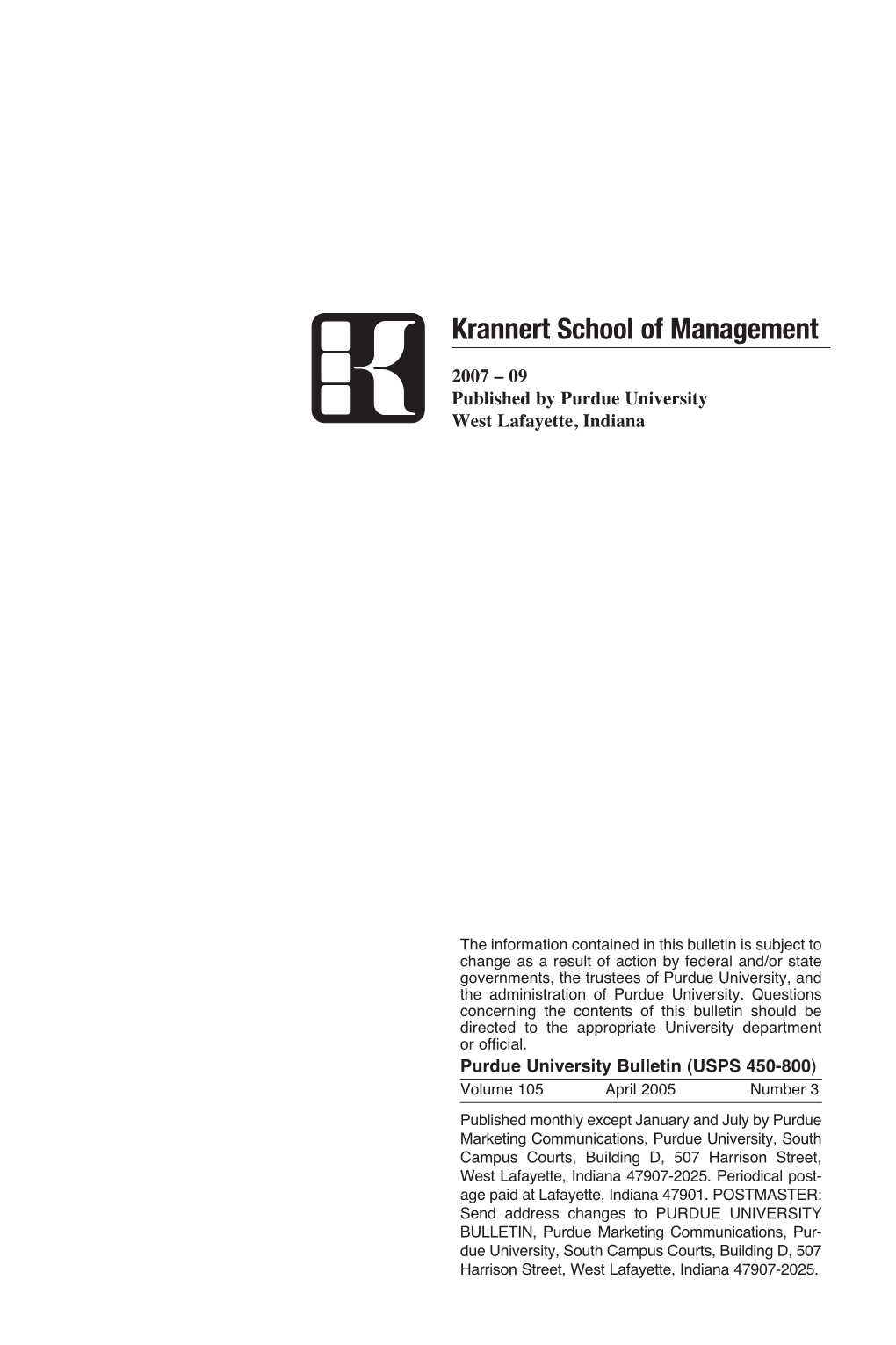 Krannert School of Management