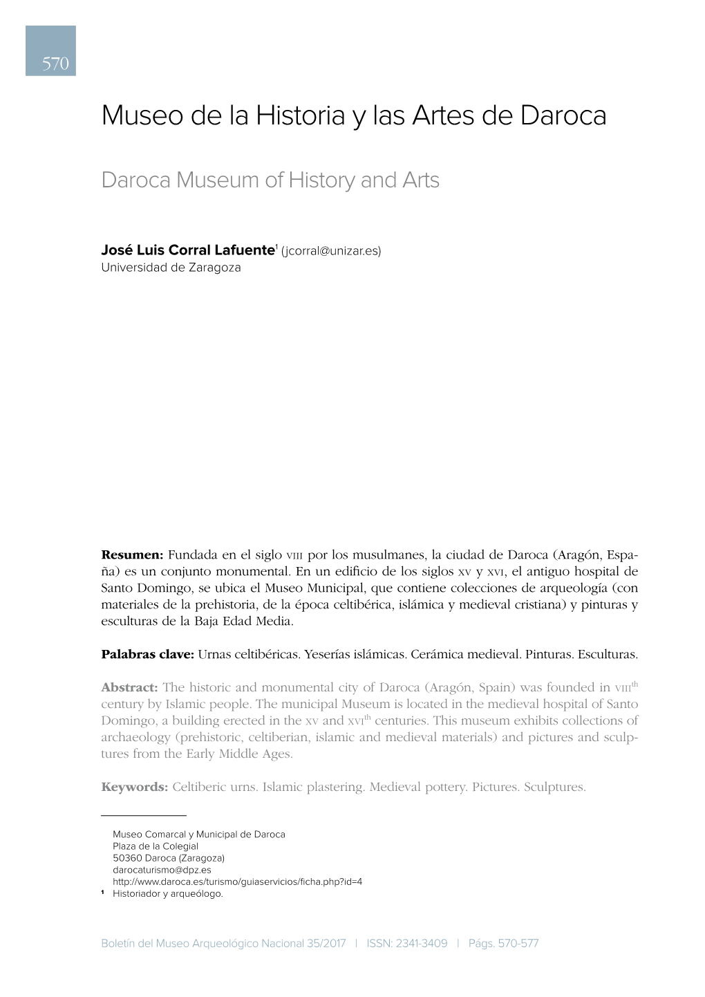 Museo De La Historia Y Las Artes De Daroca