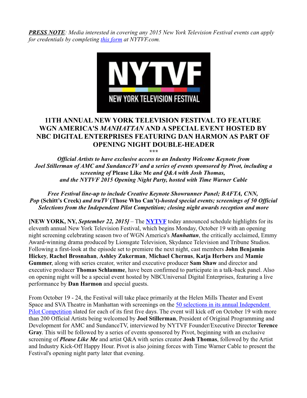 NYTVF Overall PR 092215 11