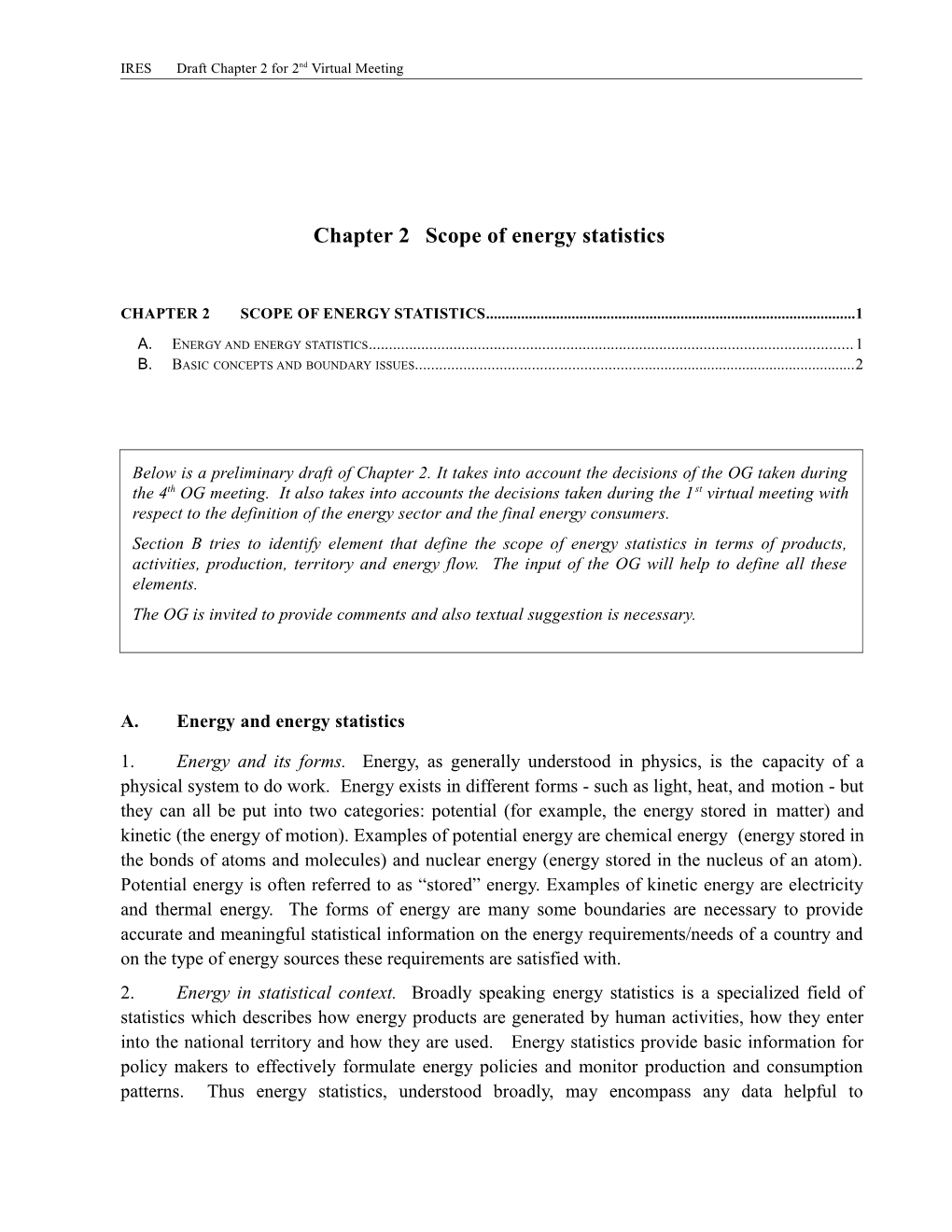 Chapter 2 Scope of Energy Statistics