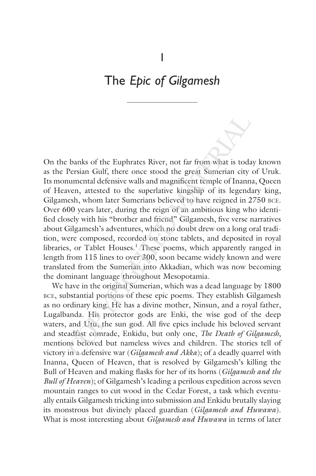 The Epic of Gilgamesh