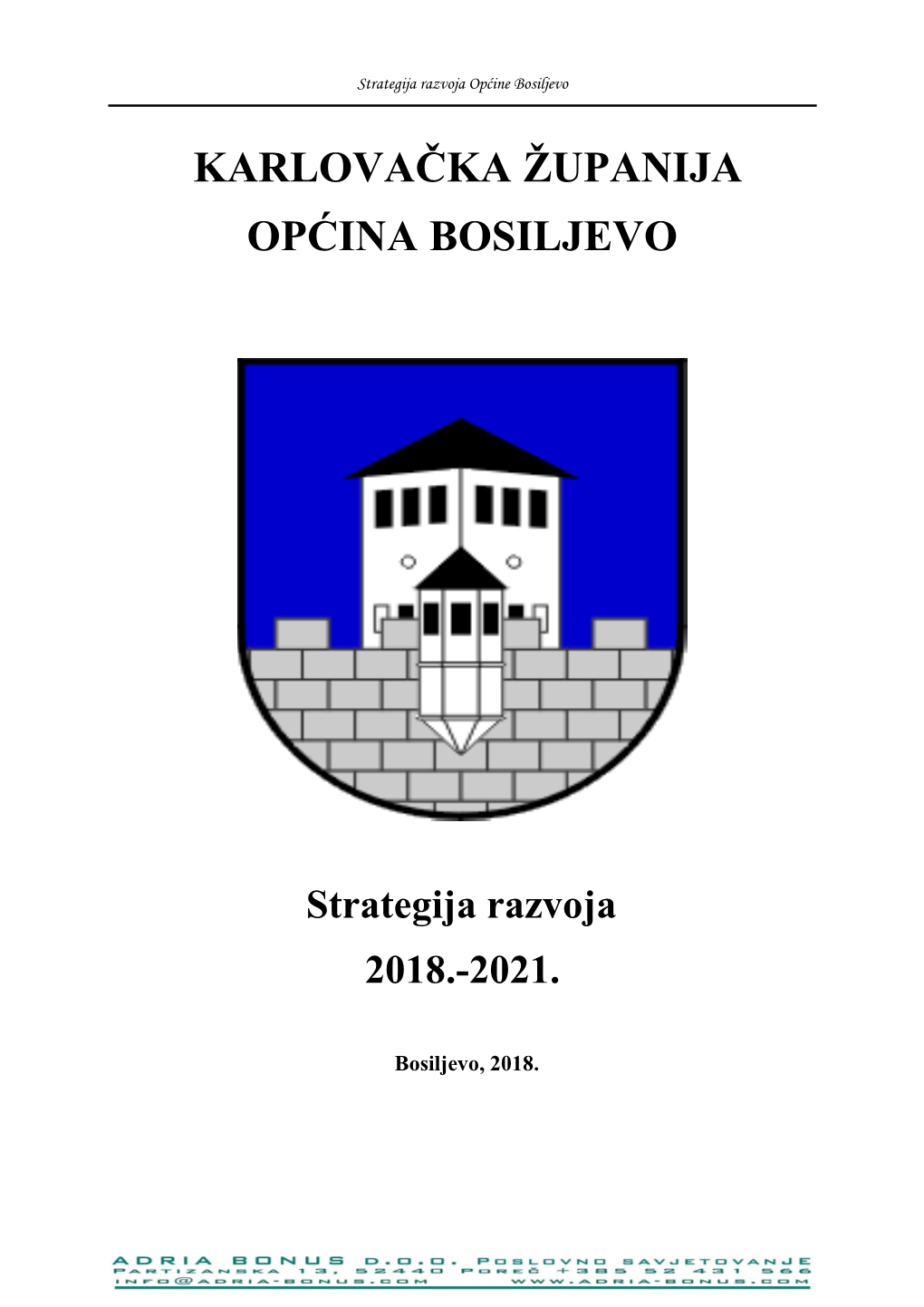 Strategija Razvoja Općine Bosiljevo 2018-2021