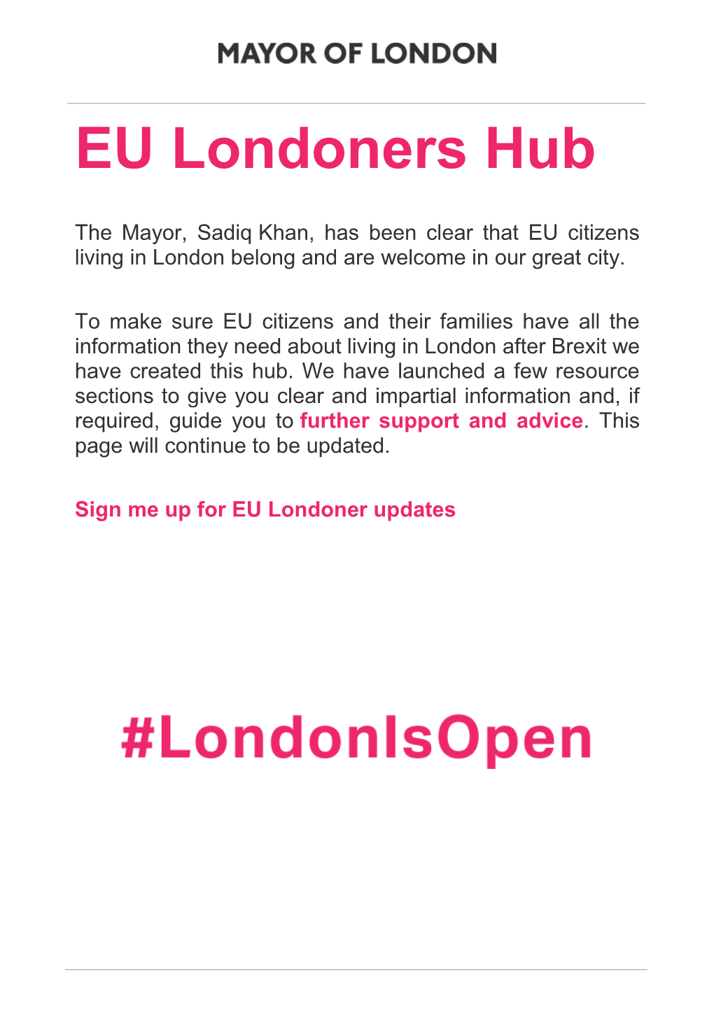 EU Londoners Hub