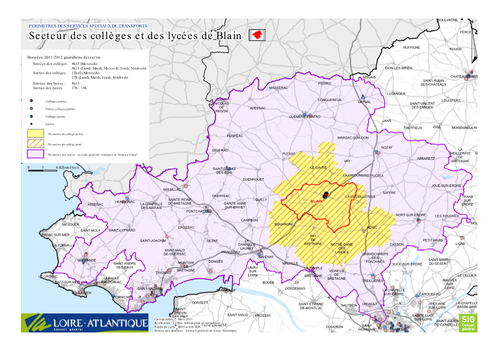 Secteur Des Collèges Et Des Lycées De Blain FERCE