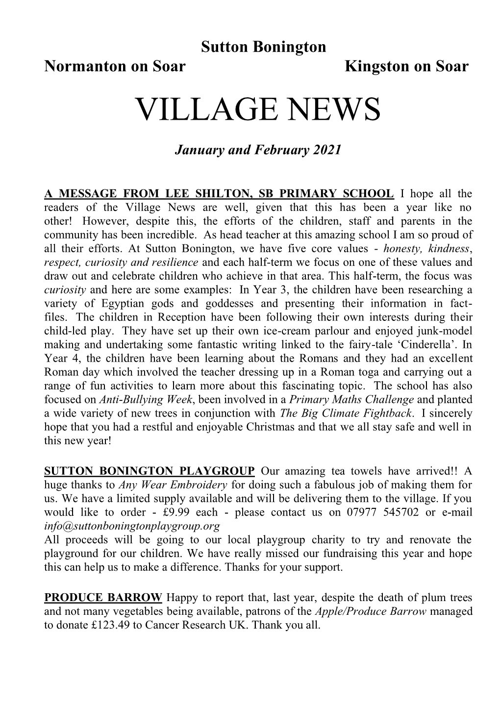 Village News