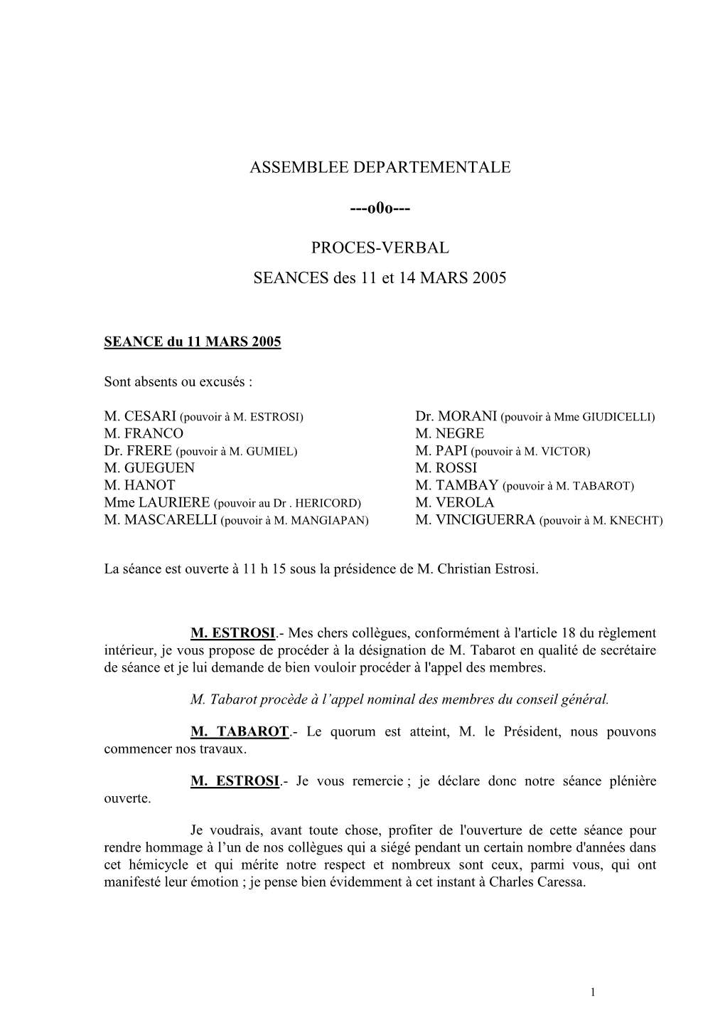 Assemblée Départementale Conseil Général Des Alpes-Maritimes
