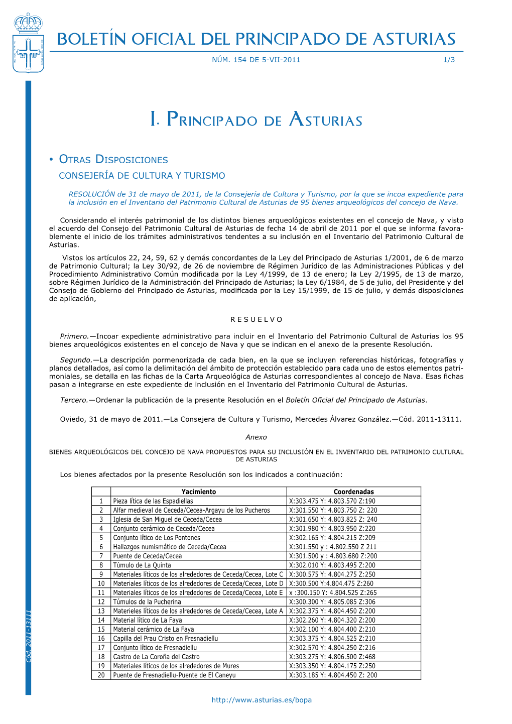 Boletín Oficial Del Principado De Asturias