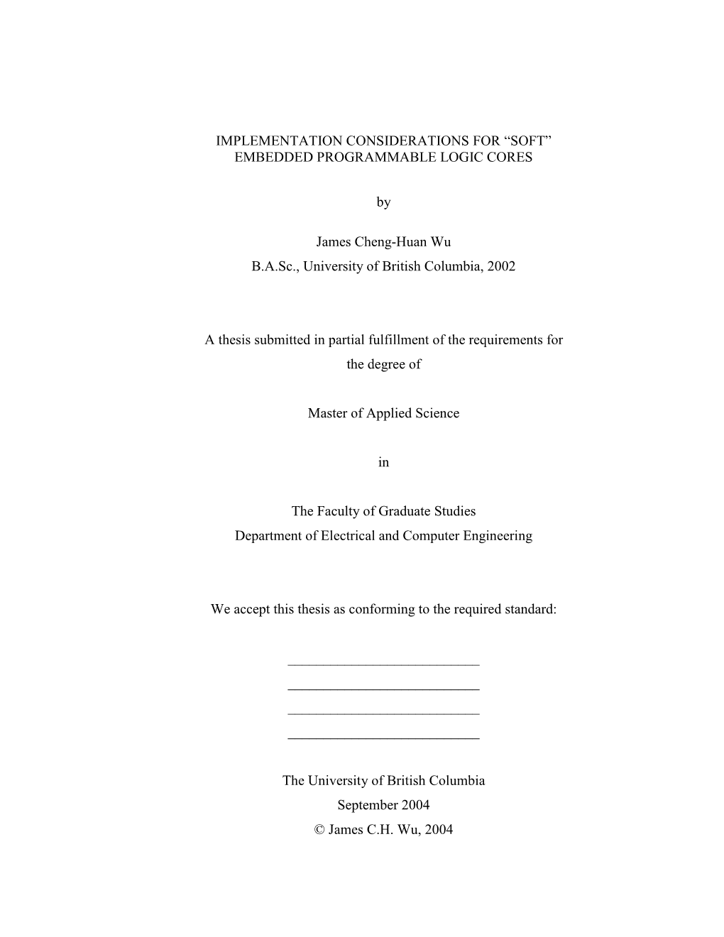 EMBEDDED PROGRAMMABLE LOGIC CORES By