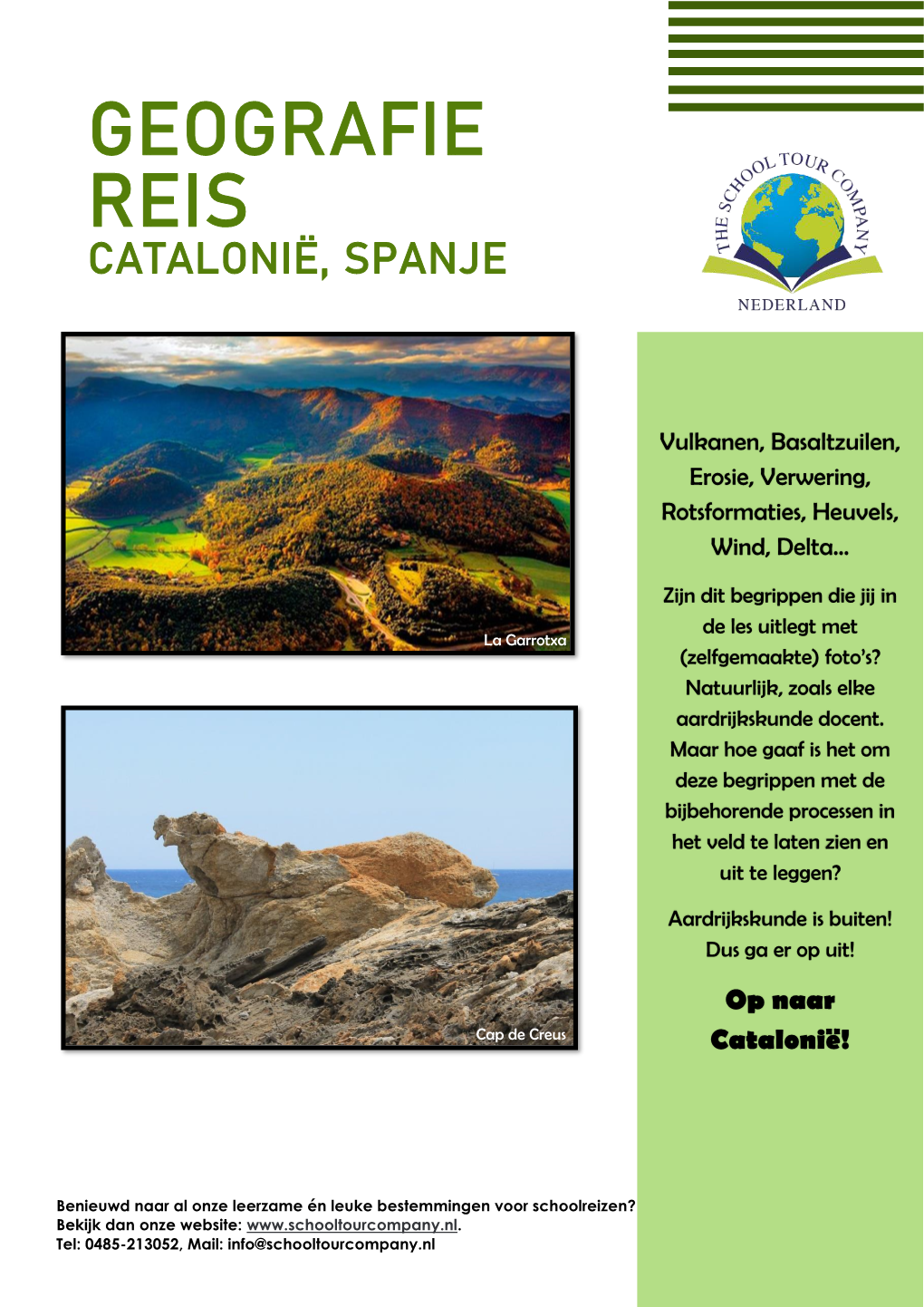 Geografie Reis Catalonië, Spanje